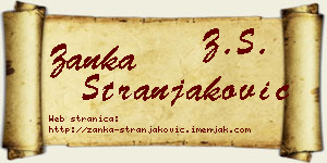 Žanka Stranjaković vizit kartica